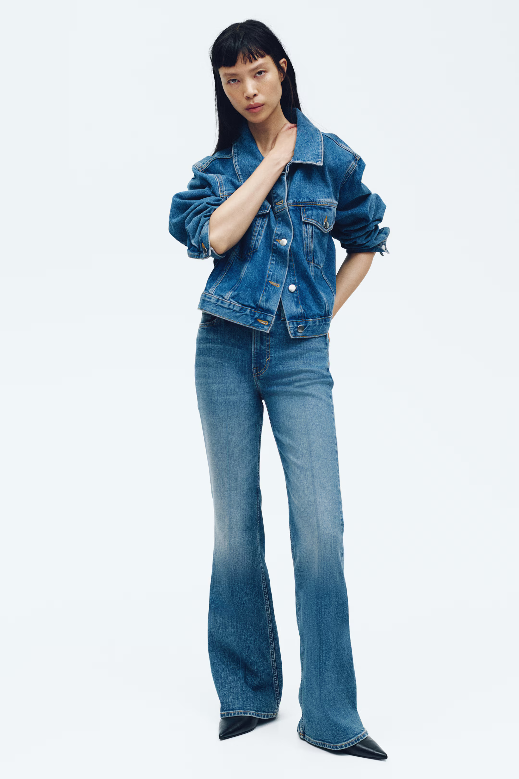 Flared High Jeans - Denim blue - Ladies | H&M US | H&M (US + CA)