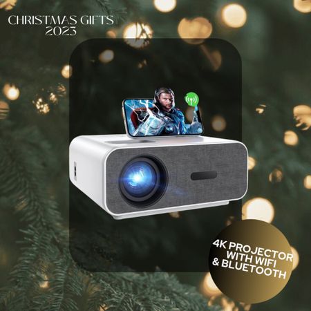 Bluetooth Wifi Projector 
Works with iPhone 
Tech Lover Gift Idea
Entertaining gift 

#LTKfamily #LTKhome #LTKGiftGuide