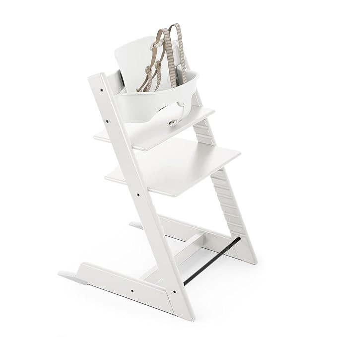 Tripp Trapp High Chair from Stokke, White - Adjustable, Convertible Chair for Children & Adults -... | Amazon (US)