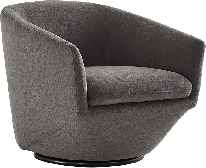 CHITA Swivel Armchair, Barrel Accent Chair for Living Room,Contemporary Round Chair with Metal Ba... | Amazon (US)