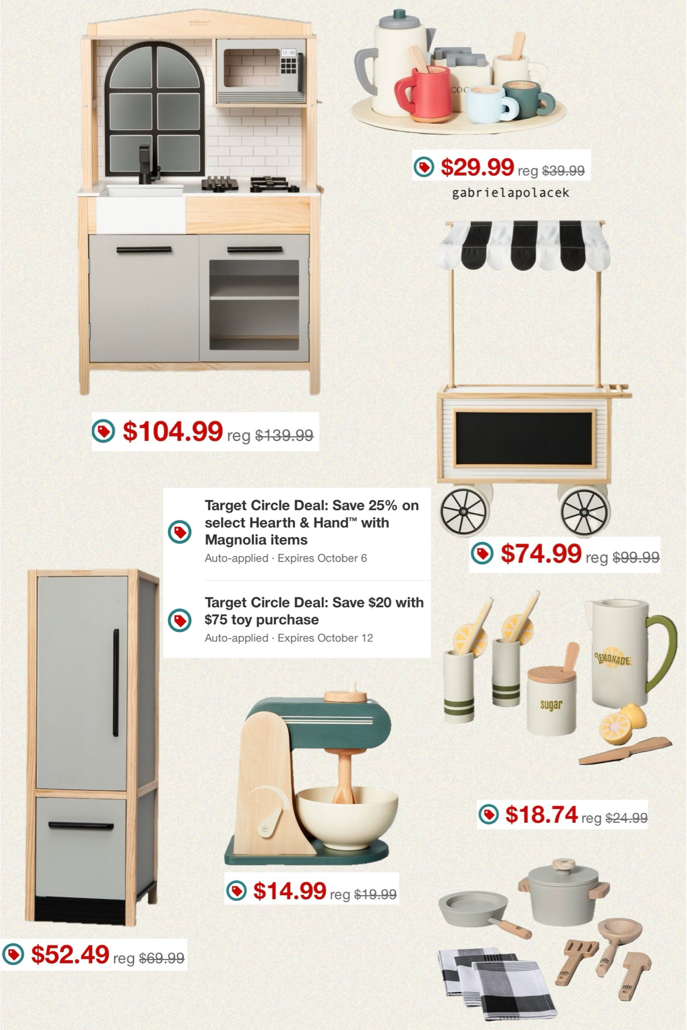 25% off Hearth & Hand by Magnolia + save $20 w/$75 toy purchase! Targey Circle Week is here! Start that Christmas shopping now! Gift guide for kids. Pretend play. Toy kitchen Hearth & Hand by Magnolia

Toy Market Cart - Hearth & Hand™ with Magnolia
#LTKxTarget

#LTKKids #LTKBaby #LTKSaleAlert