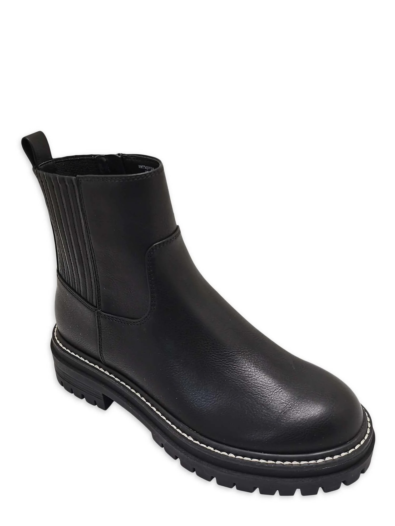 Time and Tru Women's Lug Chelsea Boots, Wide Width Available | Walmart (US)