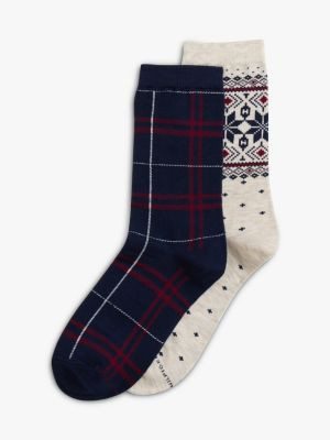 Fair Isle & Plaid Trouser Sock 2-Pack | Tommy Hilfiger | Tommy Hilfiger (US)