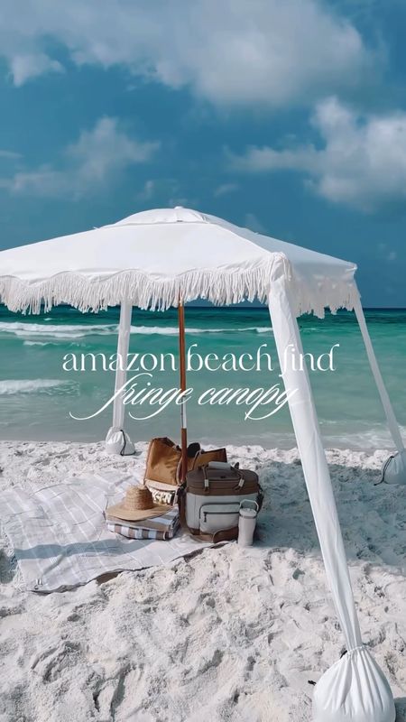My amazon fringe canopy is on sale today! This beauty gets so many compliments on the beach + it’s so easy to set up 🐚🌊

#beachmusthaves #beachessentials #beachumbrella #beachcanopy #fringeumbrella #fringecanopy #summermusthave #beach #beachbag #beachcooler #cooler #canopy #amazonfind #amazon 

#LTKSeasonal #LTKSaleAlert #LTKFindsUnder100