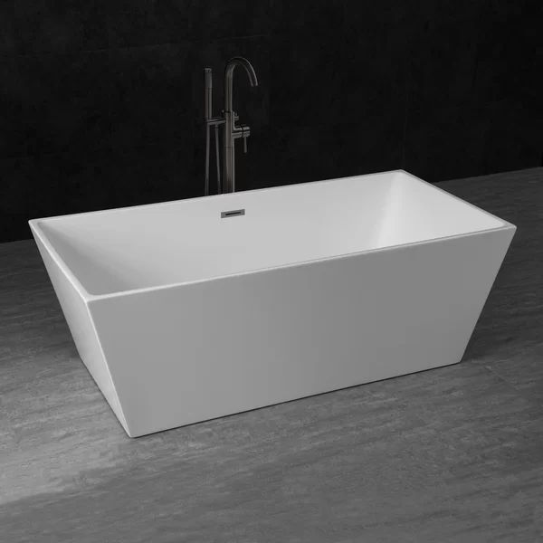 67'' x 31.5'' Freestanding Soaking Acrylic Bathtub | Wayfair North America