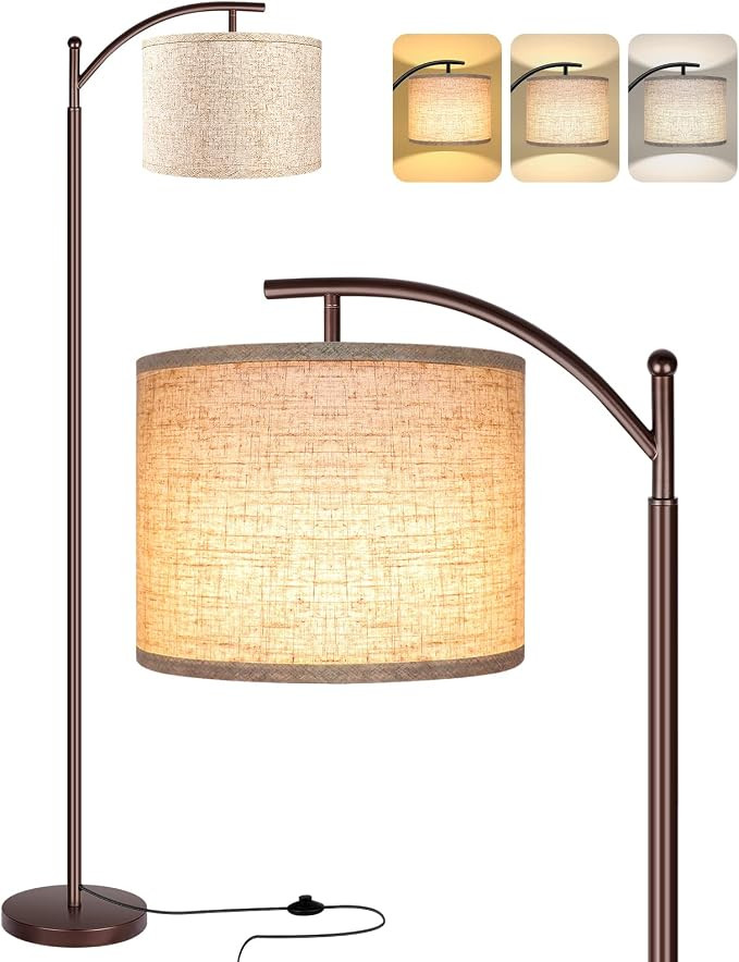 Rottogoon Floor Lamp for Living Room, LED Standing Lamp Tall Industrial Floor Lamp Reading for Be... | Amazon (US)