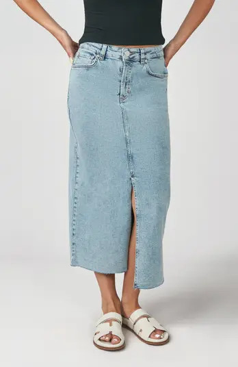 Lola Denim Halston High Rise Maxi Skirt | Nordstrom | Nordstrom