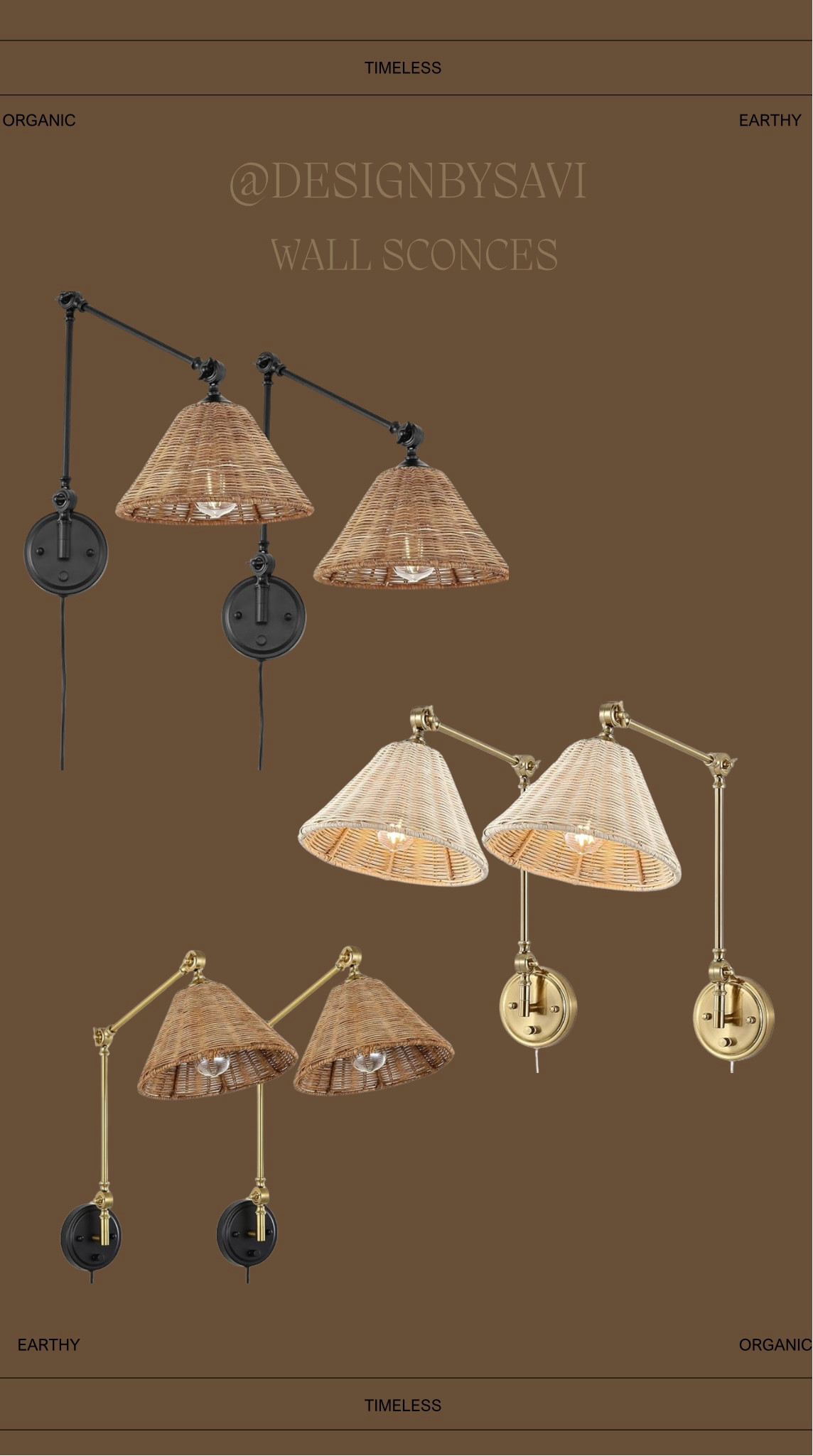 Wall sconces for anywhere in your home 🤎 


Wall decor, home, home decor, wall sconces, rattan light, lighting, living room, bedroom, hallway, entryway 

#LTKstyletip #LTKhome