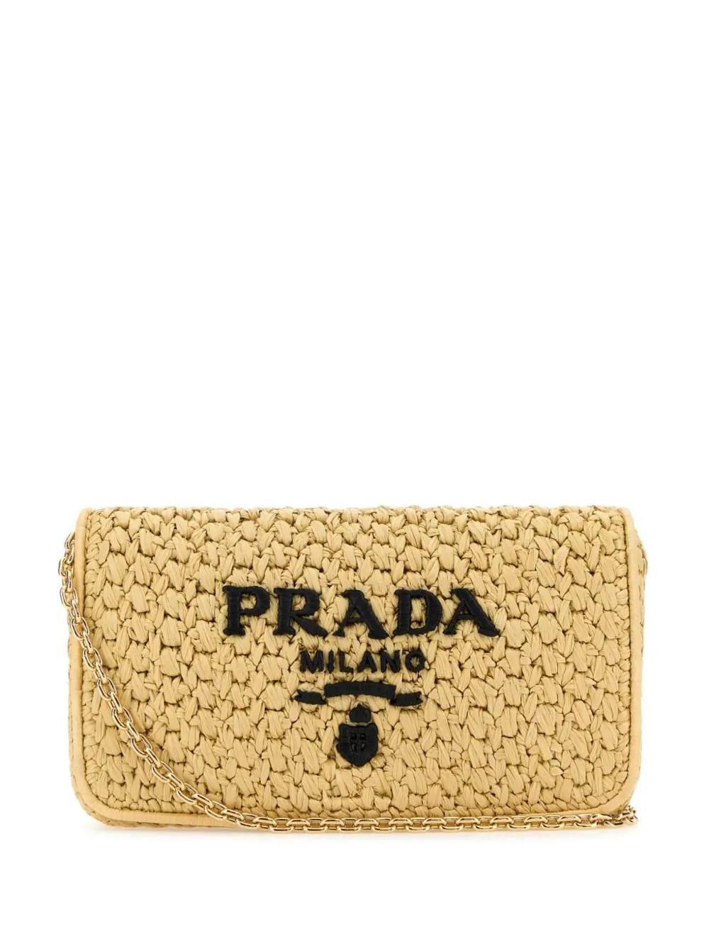 triangle-logo woven shoulder bag | Farfetch Global