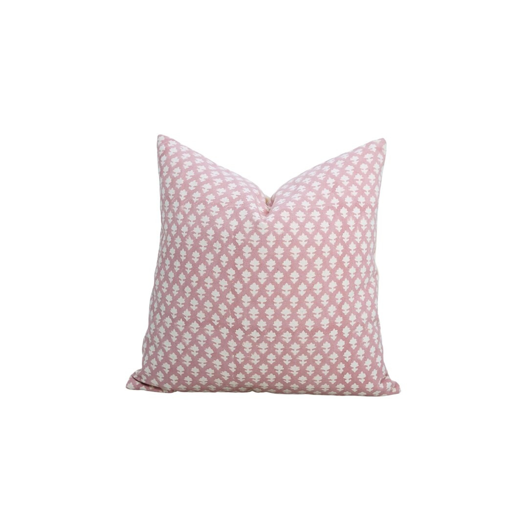 Cotton Fabric, Block Print Cotton Pillow Cover, Decorative Cushion Cover for Living Room, Quilted... | Etsy (US)