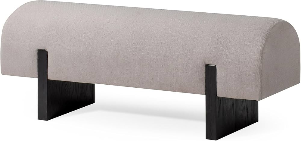 Maven Lane Juno Modern Wooden Upholstered Bench, Padded Seat for Kitchin Dining Room Table, Entry... | Amazon (US)