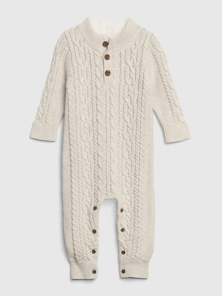 Baby Knit Long Sleeve One-Piece | Gap (US)