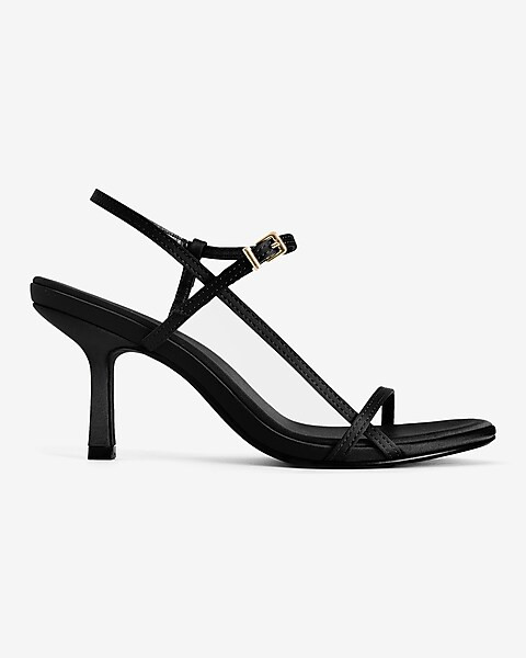 Strappy Slingback Mid Heeled Sandals | Express