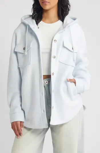 Thread & Supply Hooded Fleece Shacket | Nordstrom | Nordstrom