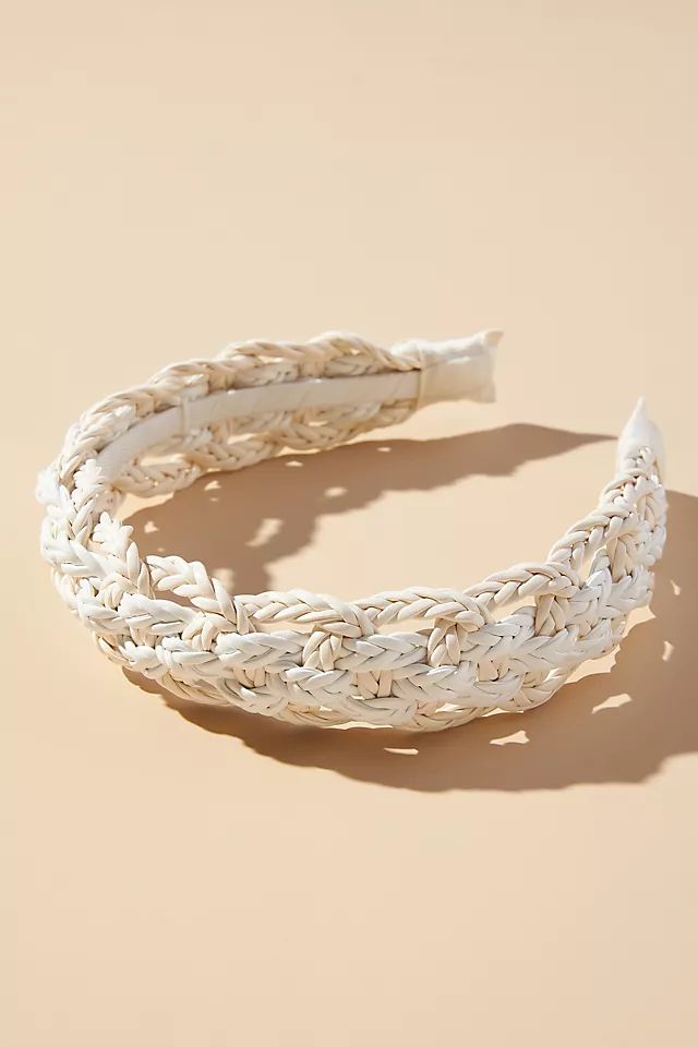 Vegan Leather Braided Headband | Anthropologie (US)