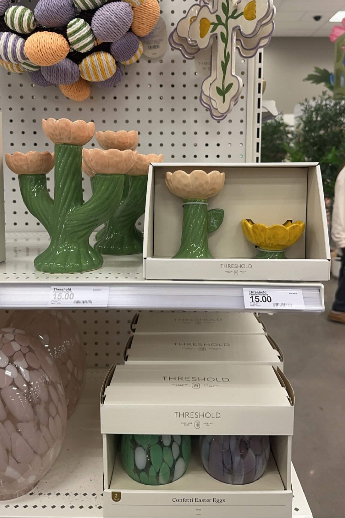 Set of 2 Ceramic Flower Candle Holders - Threshold. Confetti Easter eggs. Easter wreath.

#LTKFindsUnder50 #LTKSeasonal #LTKHome