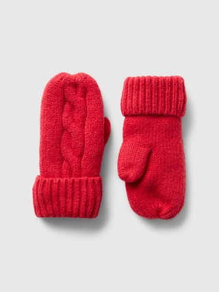 Toddler CashSoft Cable-Knit Mittens | Gap (US)