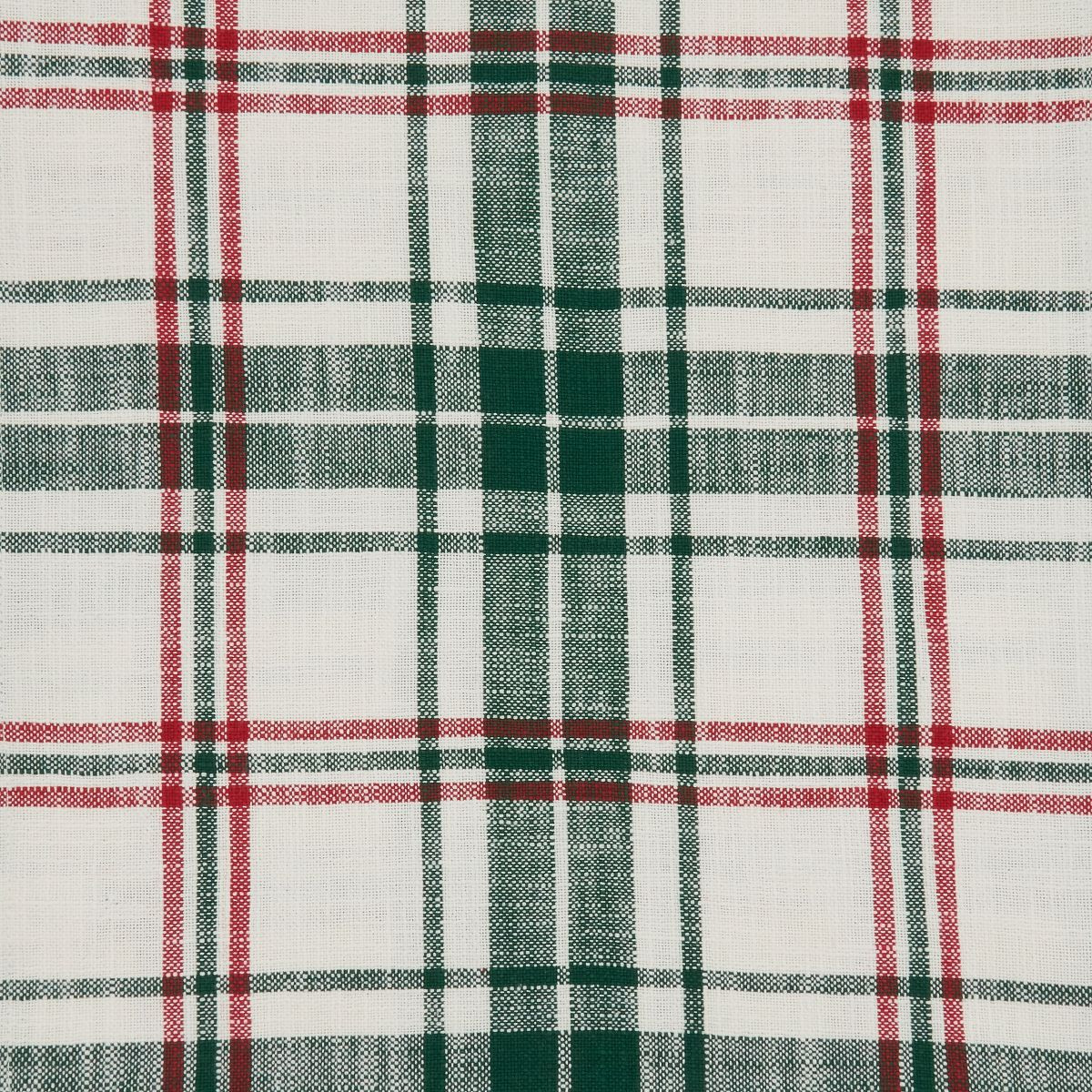 Saro Lifestyle Plaid Runner, White/Green, 14" x 72" | Target