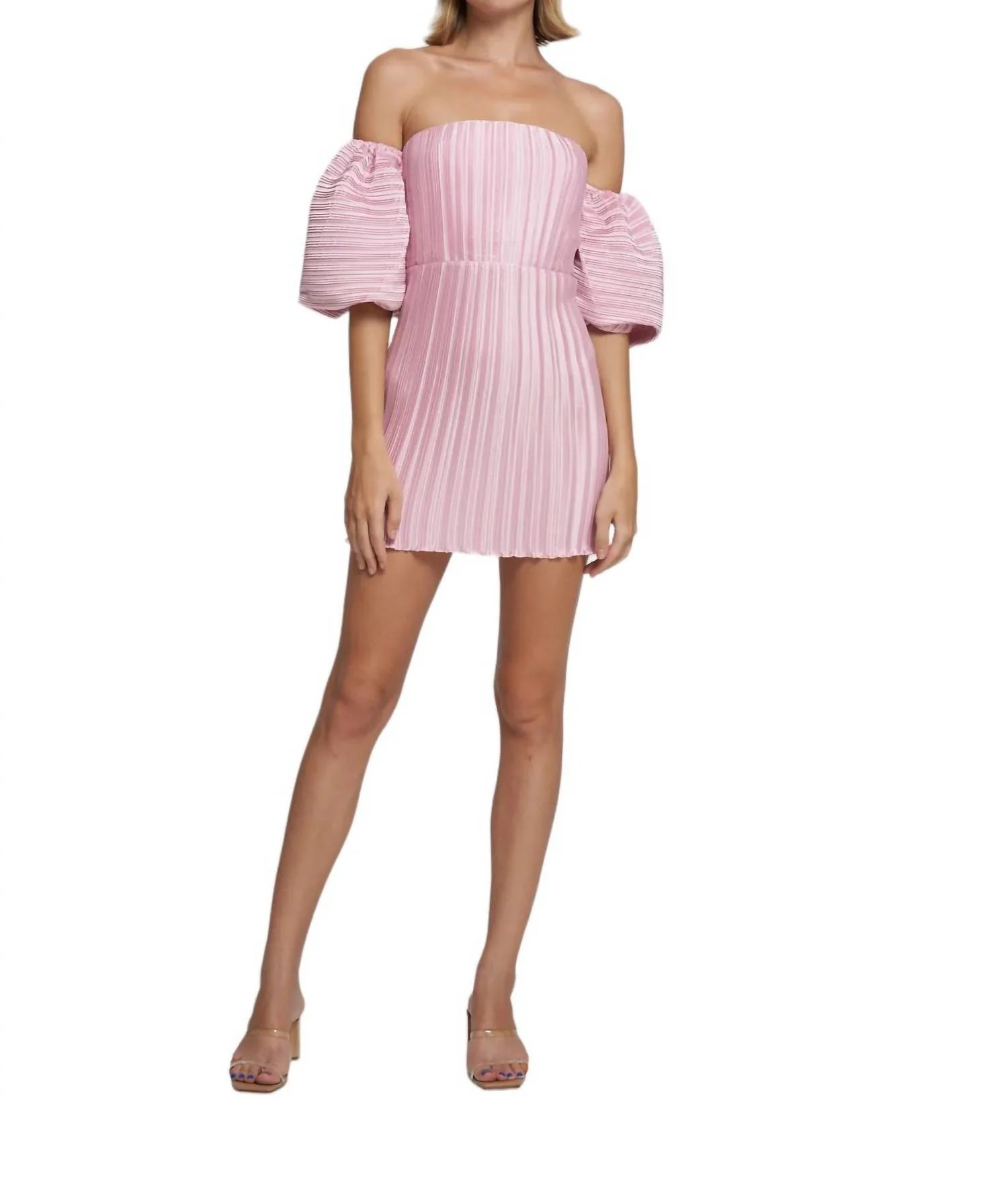 Sirene Sleeveless Mini Dress In Pink | Shop Simon