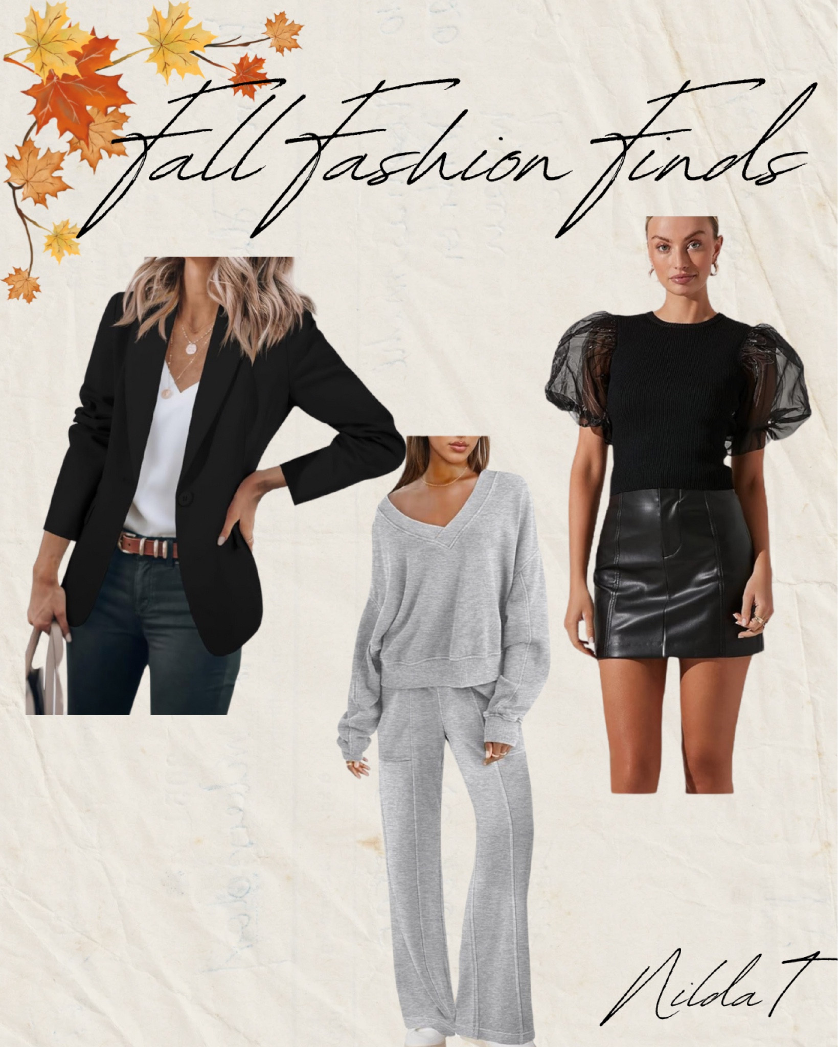 🍁 Ladies Fall Fashion Finds 🍁

Amazon Fall sales! 
#fallfashion #amazonfinds #amazonsales #amazonfashion #amazondeals #blazer #loungewear #skirt #leatherskirt #blackblouse #fallsale #sale #officelooks #workattire #workwear 

#LTKWorkwear #LTKFindsUnder50 #LTKSaleAlert