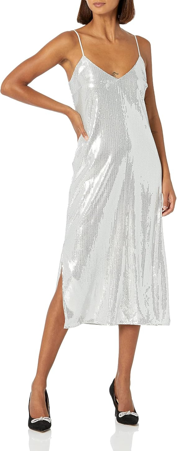 The Drop Women's Zayne Holiday Shine Slip Dress | Amazon (US)