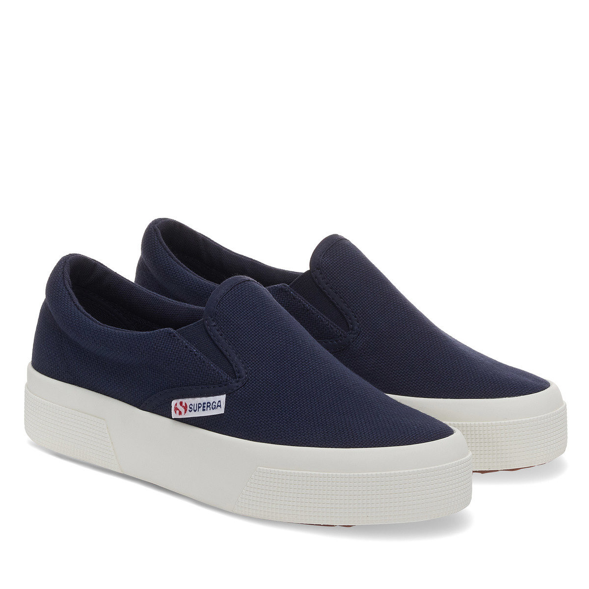 2740 PLATFORM SLIP ON Navy_F Avorio | Superga (UK)