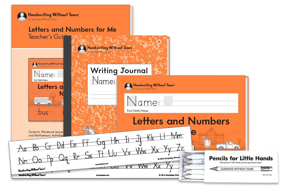 Handwriting Without Tears Kindergarten Printing Bundle - Includes Letters and Numbers for Me Student Workbook, Teacher's Guide, Writing Journal A, Pencils for Small Hands | Amazon (US)
