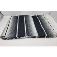 Cheap Gray White Black Mexican Blanket Saltillo Sarape Falsa Free Shipping Wholesale | Etsy (US)
