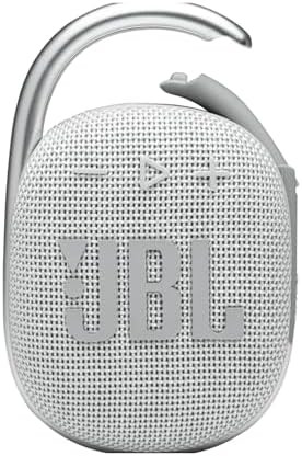 JBL Clip 4 Portable Wireless Bluetooth Waterproof/Dustproof Speaker - White (Renewed) | Amazon (US)