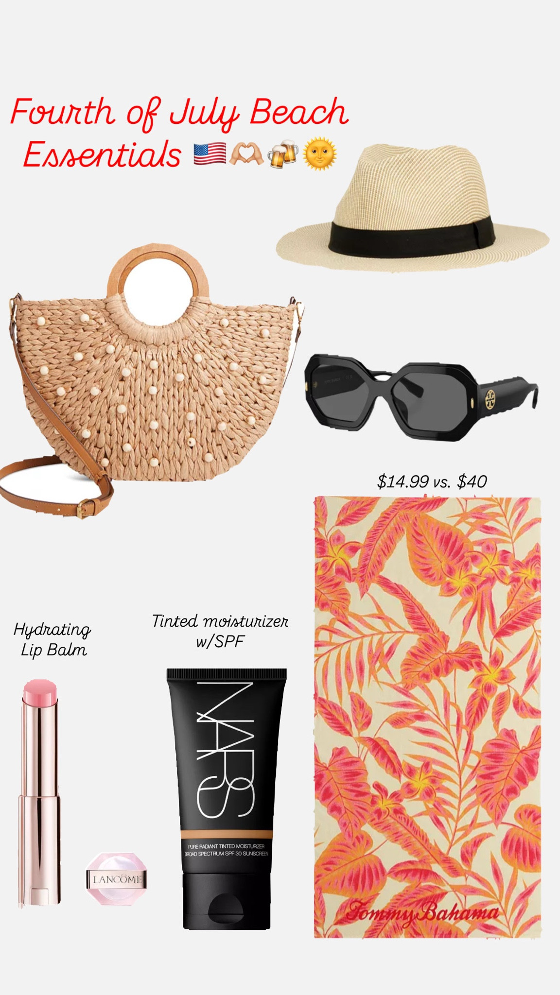 What I have in my beach bag this weekend from Macys 🇺🇸🫶🏼.

#LTKItBag #LTKBeauty #LTKSeasonal