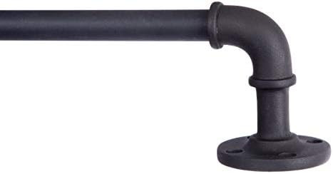 Kenney Adler Indoor/Outdoor Rust-Resistant Wrap Around Curtain Rod, 28-48", Black | Amazon (US)