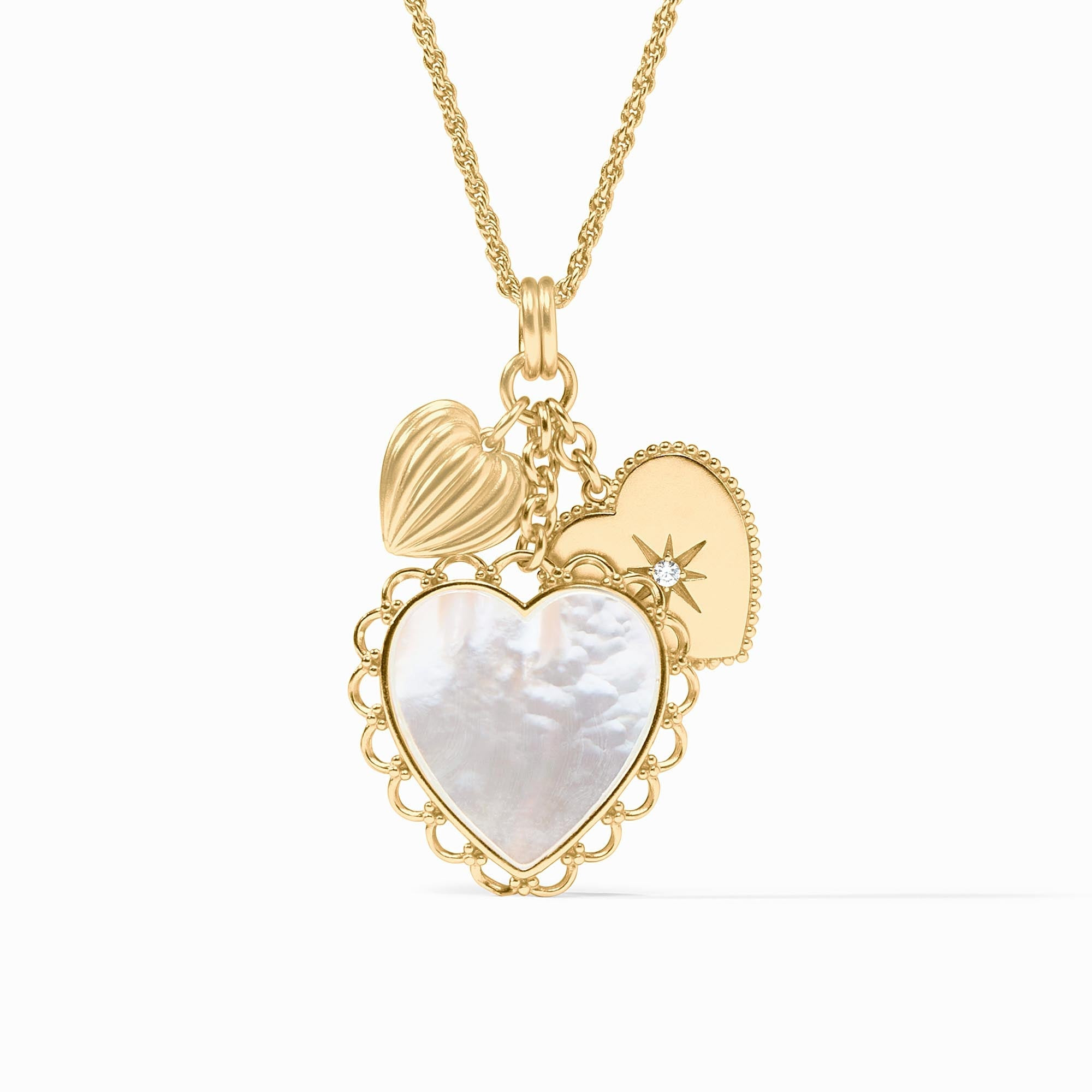 Heart Trio Charm Pendant | Julie Vos