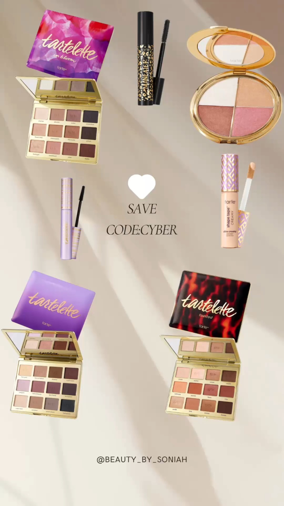 My favorite eye shadow palettes at Tarte are on sale! Along with some of my favorites !
Code: CYBER 

#LTKOver40 #LTKStyleTip #LTKBeauty