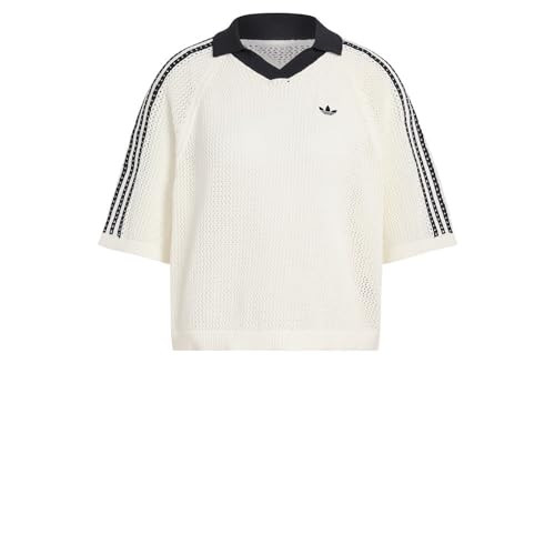 adidas Women's CROCHET POLO Off white/M US | Amazon (US)