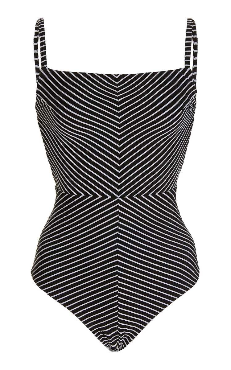Rayé Striped Square-Neck One-Piece Swimsuit | Moda Operandi (Global)