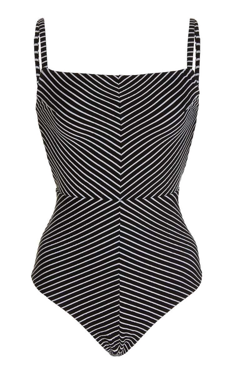 Rayé Striped Square-Neck One-Piece Swimsuit | Moda Operandi (Global)