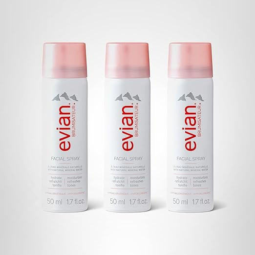 Evian Facial Spray 1.7 oz - Hydrating Mineral Water Mist for Face & Skin - Refreshes Makeup and T... | Amazon (US)