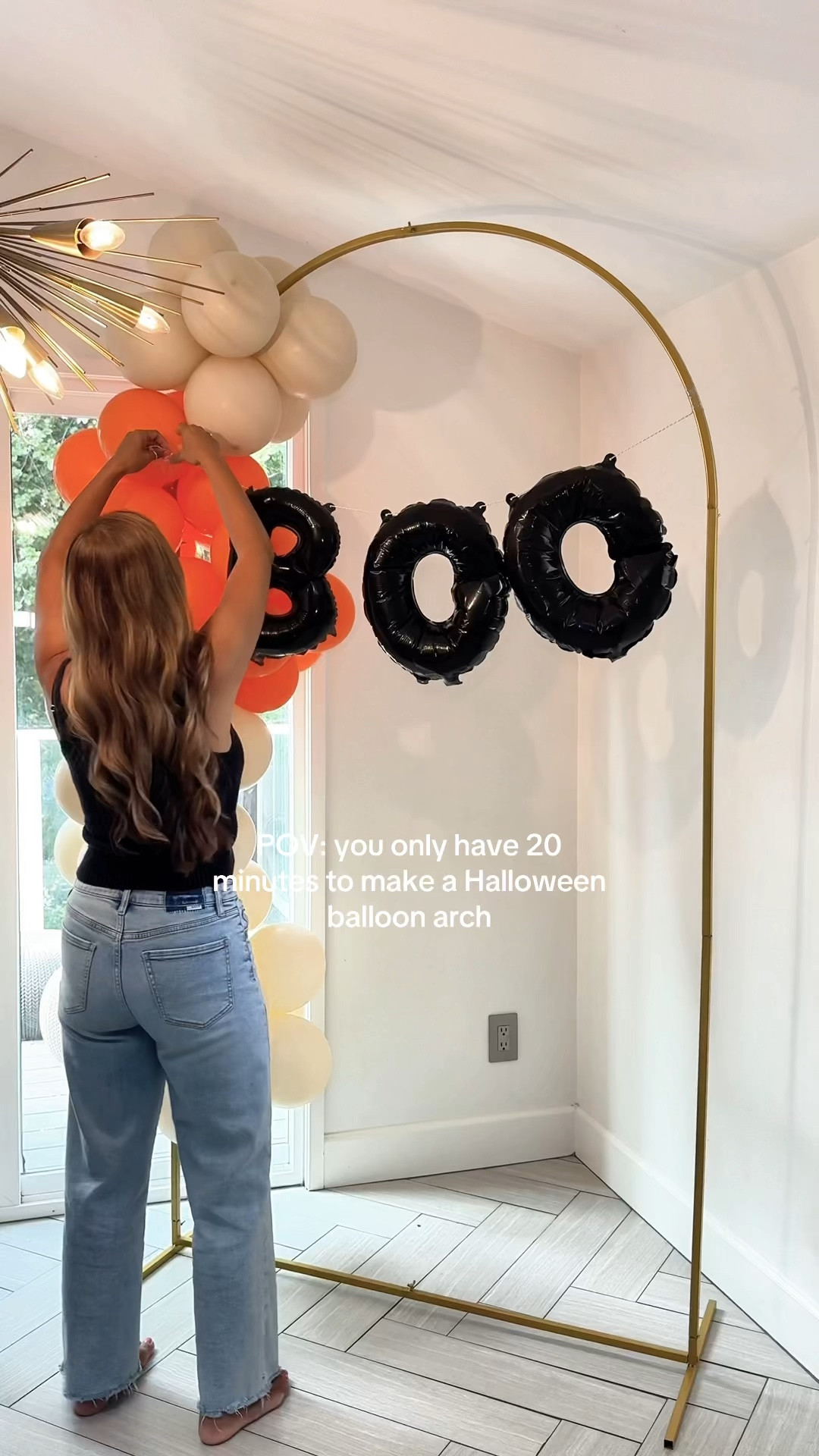 DIY Neutral Halloween balloon arch with these pretty neutral and modern balloon colors and BOO balloon sign. This metal balloon arch stand is my go to for every party! It’s so worth getting and reusing!

#LTKHalloween #LTKHome #LTKParties