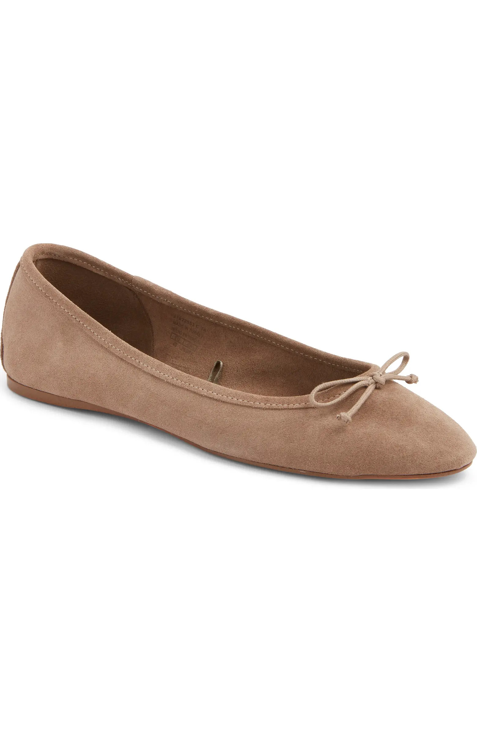 Bow Round Toe Ballet Flat (Women) | Nordstrom