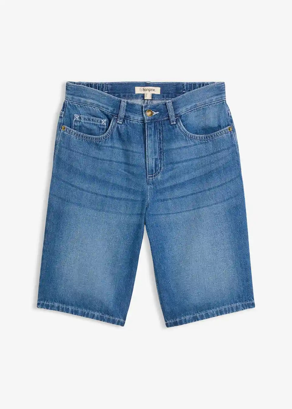 Leichte Jeans-Bermuda Mid Waist, Bequembund | Bonprix DE