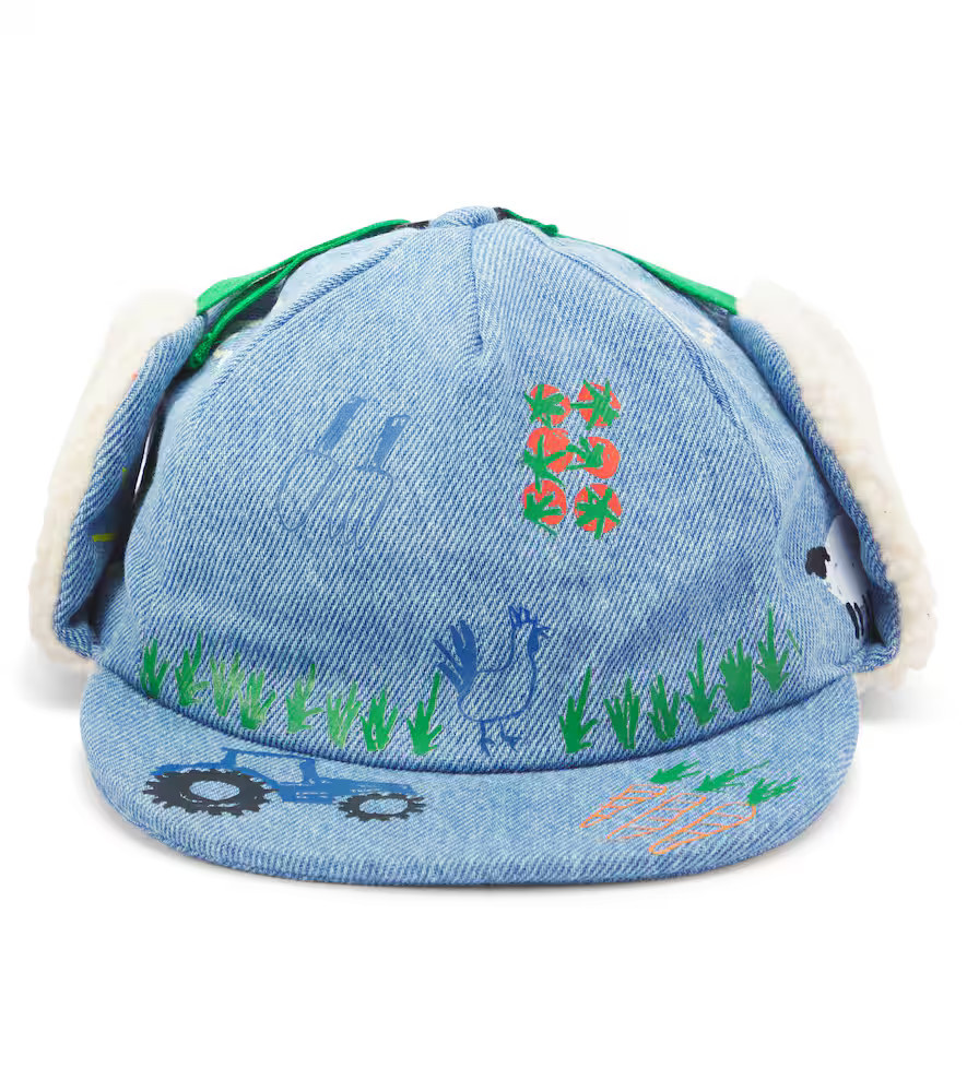 Stella McCartney Kids Embroidered denim hat | Mytheresa (US/CA)