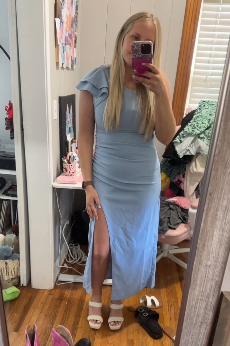 Wearing a size M