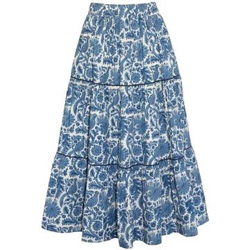 Daydress | Tiered Skirt in Blue Pheasant | Beau & Ro