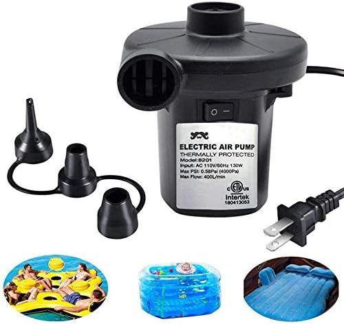 Electric Air Pump for Inflatables, ONG NAMO Quick Air Pump with 3 Nozzles for Air Mattresses Beds... | Amazon (US)