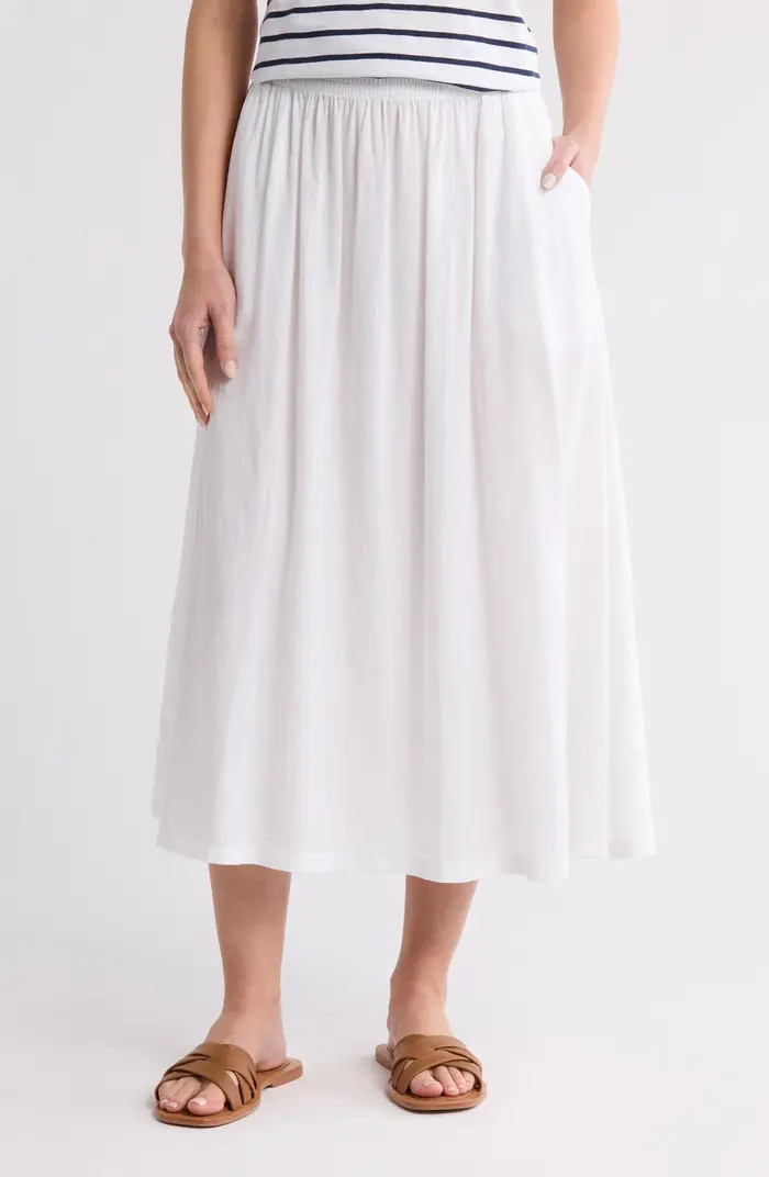 Linen Blend Pull-On Skirt | Nordstrom Rack