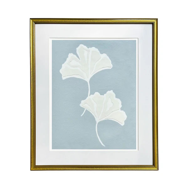 Blue Ginkgo Leaf Print by Kendal Blanchard Art | Society Social