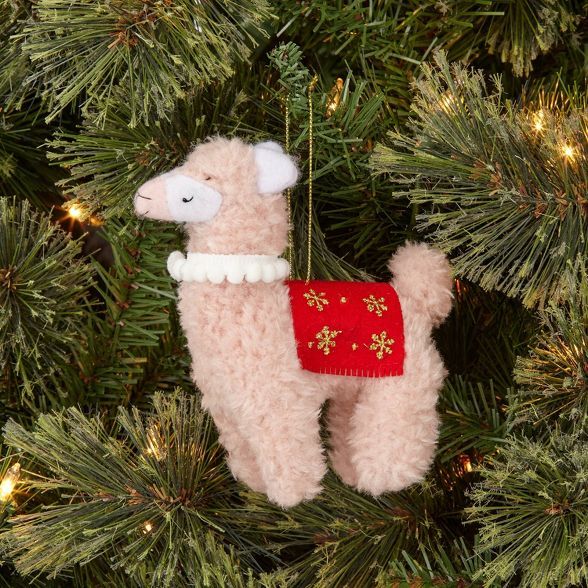 Alpaca Christmas Tree Ornament Blush - Wondershop™ | Target