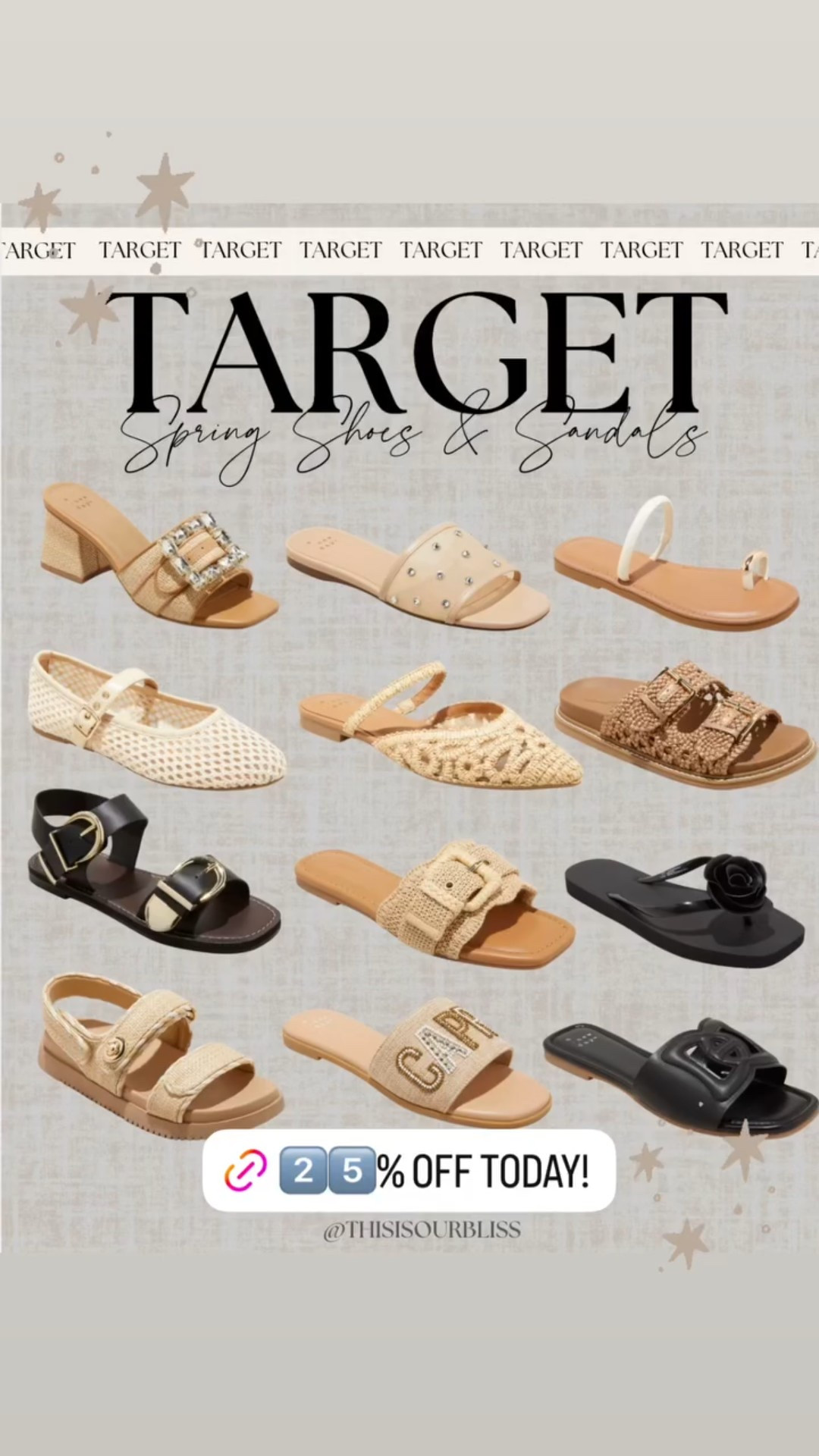 25% off target shoe sale! 🎯  perfect time to stick up for spring break & Summer! 👡 

Target style, sandal season, spring break outfits, 

#LTKFindsUnder50 #LTKShoeCrush #LTKSaleAlert