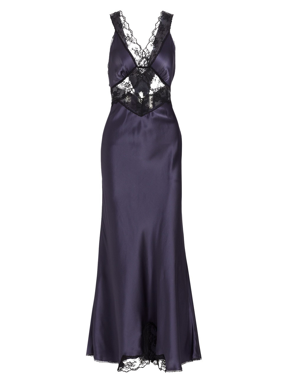 Women's Willa Silk Cut-Out Gown - Navy - Size 2 | Saks Fifth Avenue