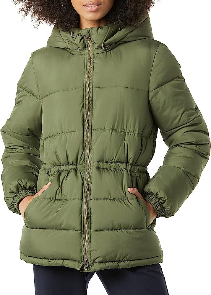 Amazon Essentials Women's Heavyweight Puffer Jacket with Drawstring Waist | Amazon (US)